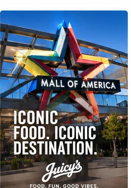 Mall of America exterior star sign design reference