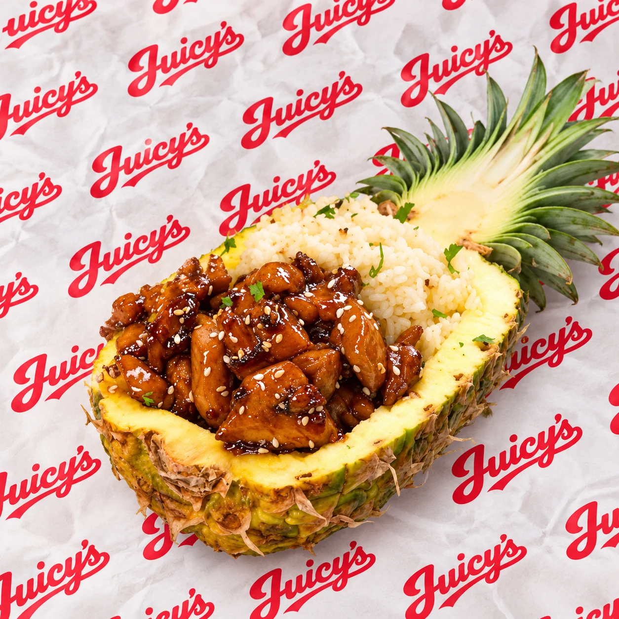 Chicken Teriyaki Pineapple Bowl